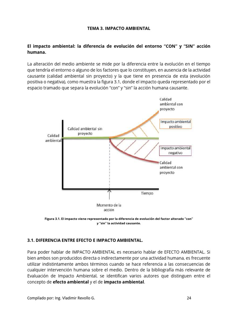 Diferencia entre Efecto e Impacto Ambiental | PDF | Entorno natural ...