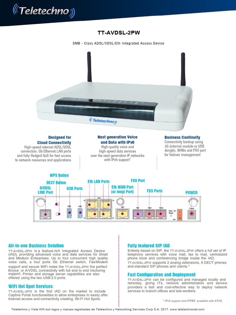 Advanced Integrated Access Device for SMB | PDF | Computer Network ...
