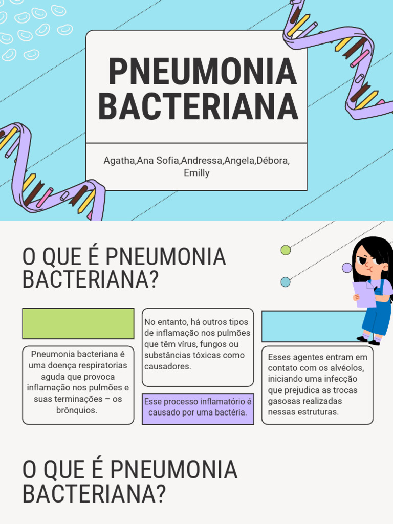 Pneumonia Bacteriana: Causas e Sintomas | PDF | Pneumonia | Respiração