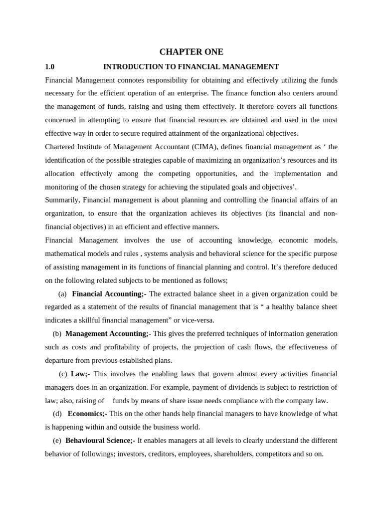 Introduction to Financial Management | PDF | Net Present Value ...