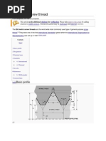 ISO Metric Screw Thread