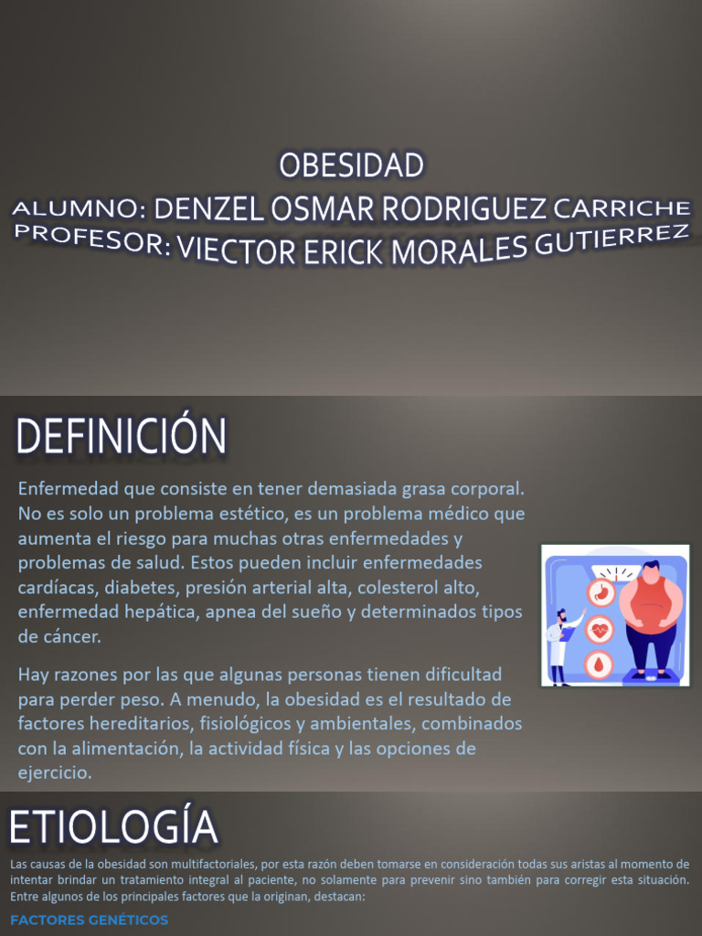 Causas y Tratamientos de la Obesidad | PDF | Obesidad | Tejido adiposo