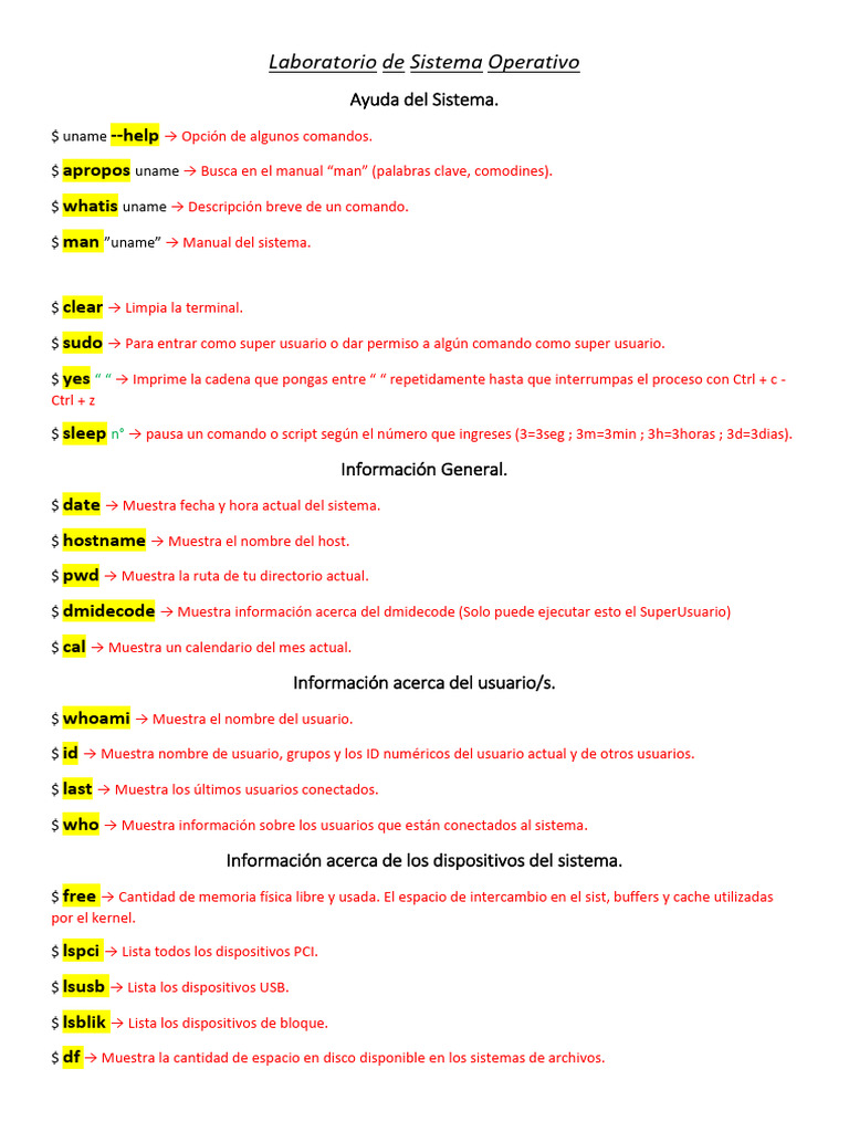 Comandos Esenciales de Linux para Usuarios | PDF | Archivo de ...