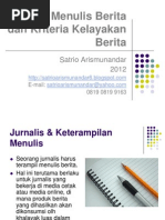 Download Presentasi - Teknik Menulis Berita Maret 2012 by Cherina La Rubatt SN84317261 doc pdf