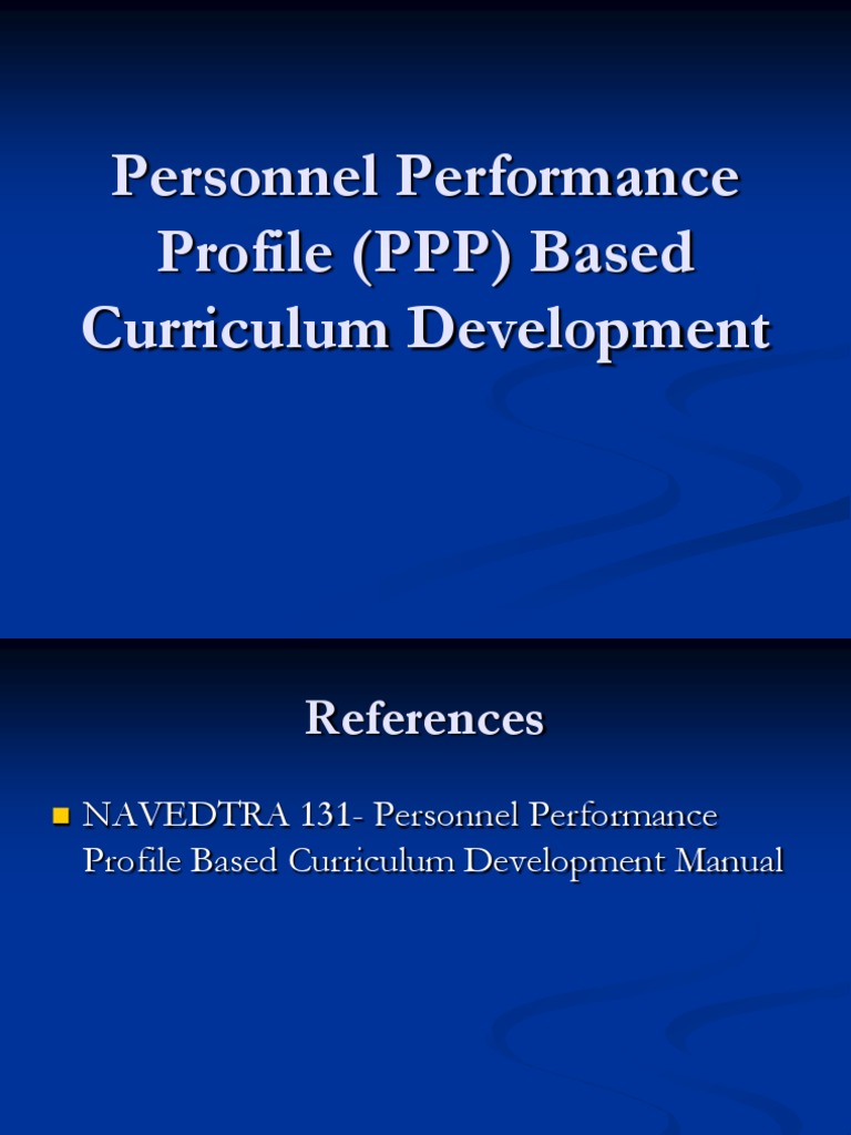 PPP-Based Curriculum Development Guide | PDF | Curriculum | Lesson Plan