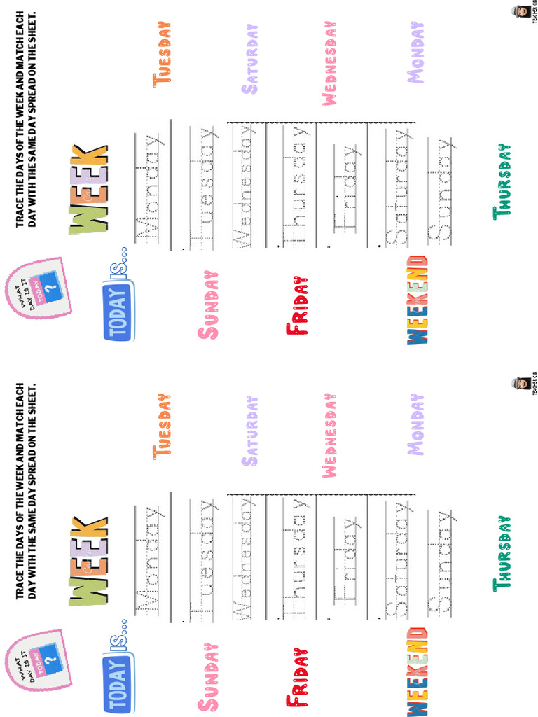 DAYS OF THE WEEK EXTRA ACTIVITIES | PDF | Word Puzzles | Puzzles