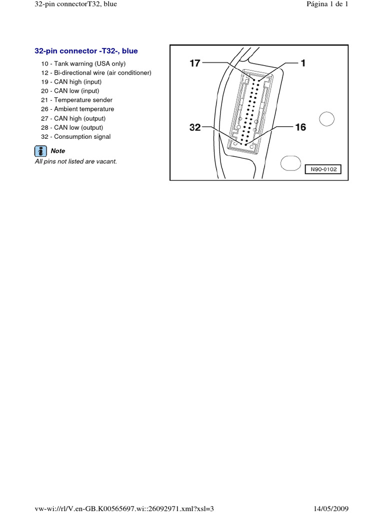 32-Pin Connector - T32-, Blue | PDF, image size:768x1024