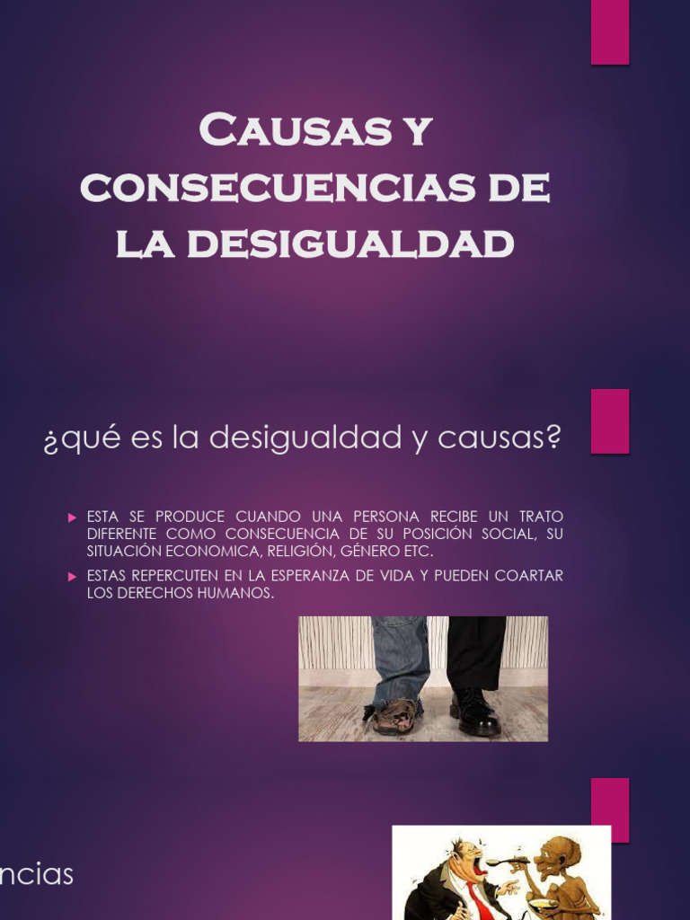 VI. - Causas y Consecuencias de La Desigualdad | PDF