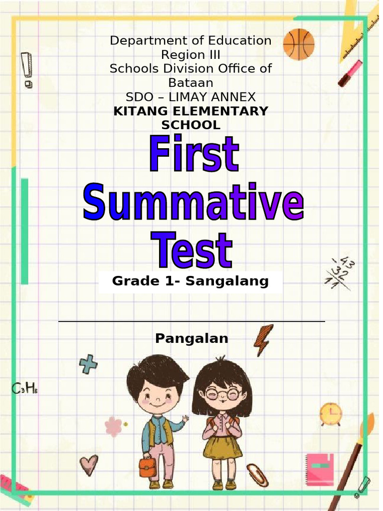 Quiz Grade 1 Pdf