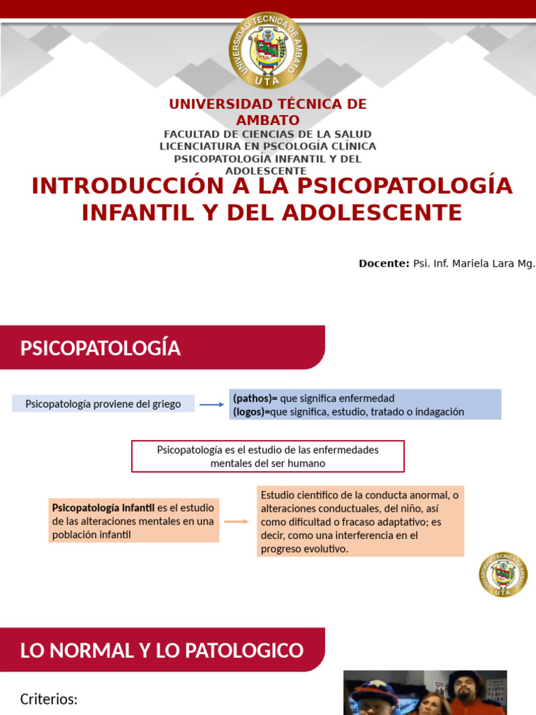 1.1. Introducción a La Psicopatología Del Desarrollo | PDF ...