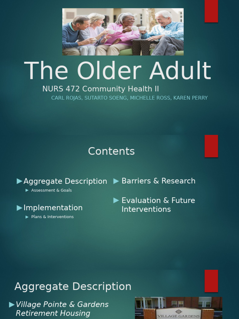 Community Health for Older Adults | PDF