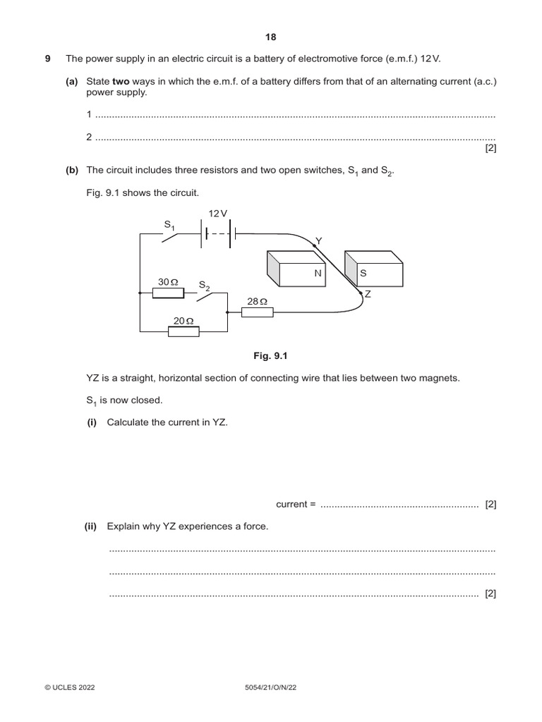 Electric Circuit Analysis and Forces | PDF | Electrical Network ...