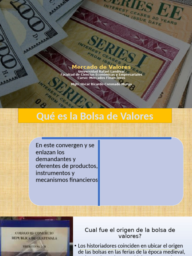 Historia y Función de la Bolsa de Valores | PDF | Bolsa | Inversiones