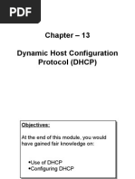 Chapter - 13 Dynamic Host Configuration Protocol (DHCP)