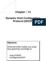 Chapter - 13 Dynamic Host Configuration Protocol (DHCP)