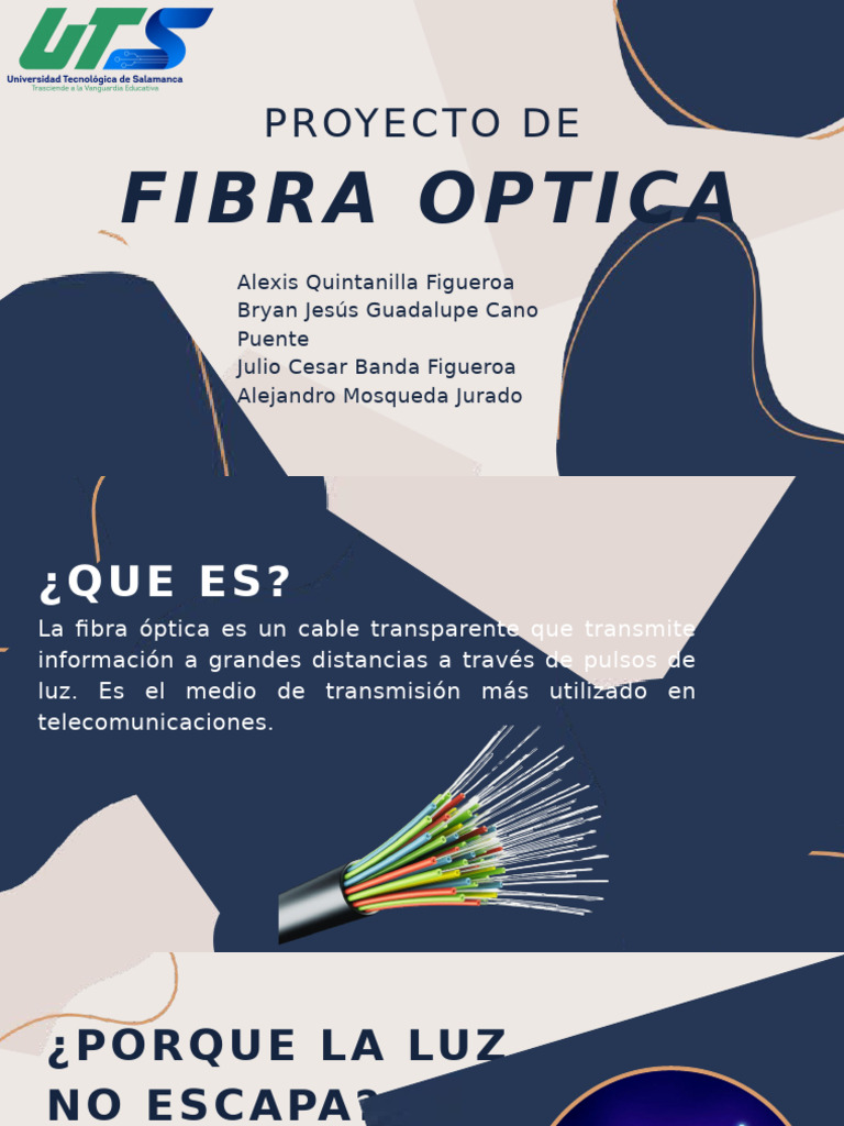 Ventajas y desventajas de la fibra óptica | PDF