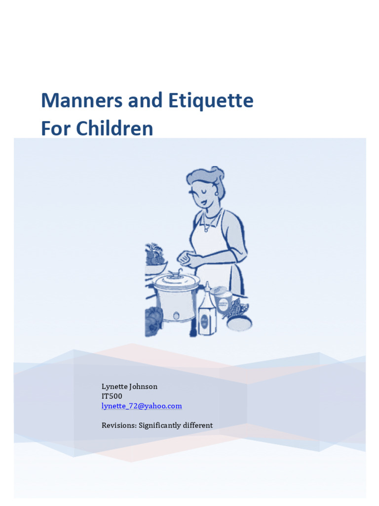 Children's Manners and Etiquette Guide | PDF | Constructivism ...
