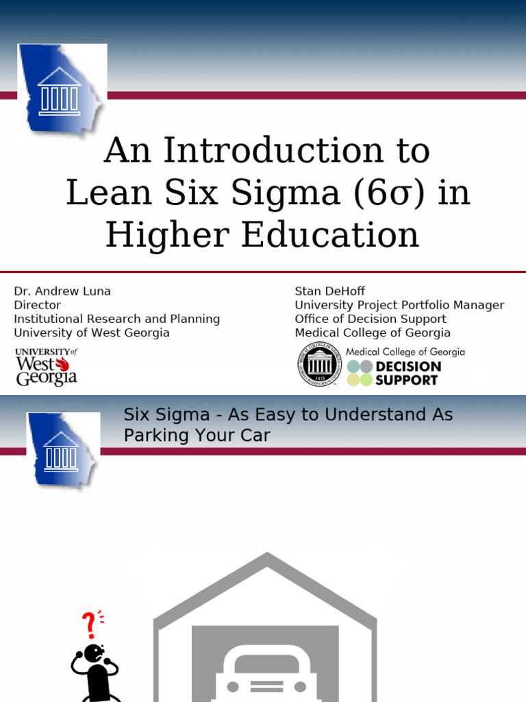 Lean Six Sigma in Higher Education | PDF | Six Sigma | Lean Manufacturing