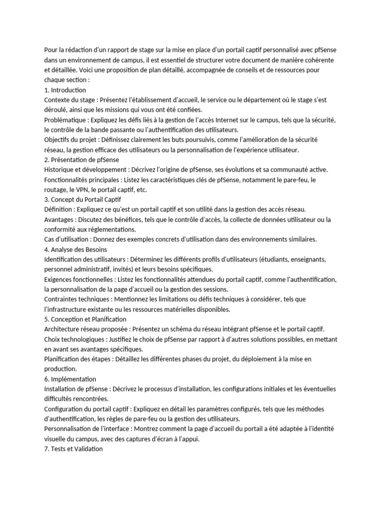 Portail Captif avec pfSense sur Campus | PDF | Rayon (géométrie) | Pare ...