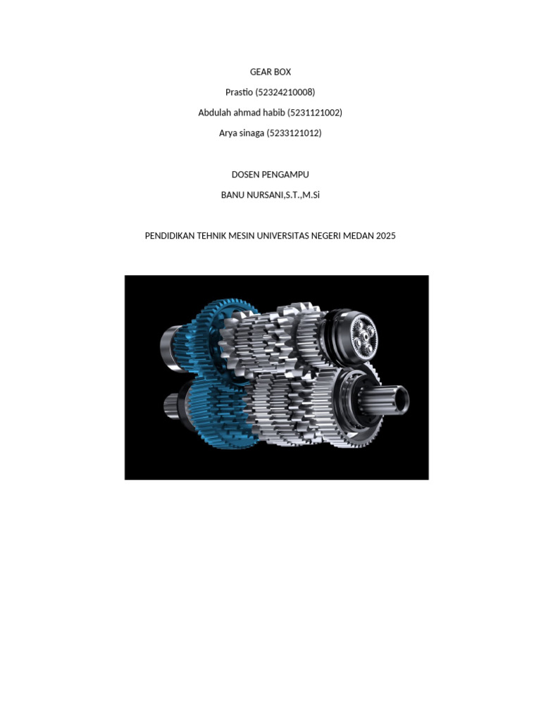 GEAR BOX | PDF