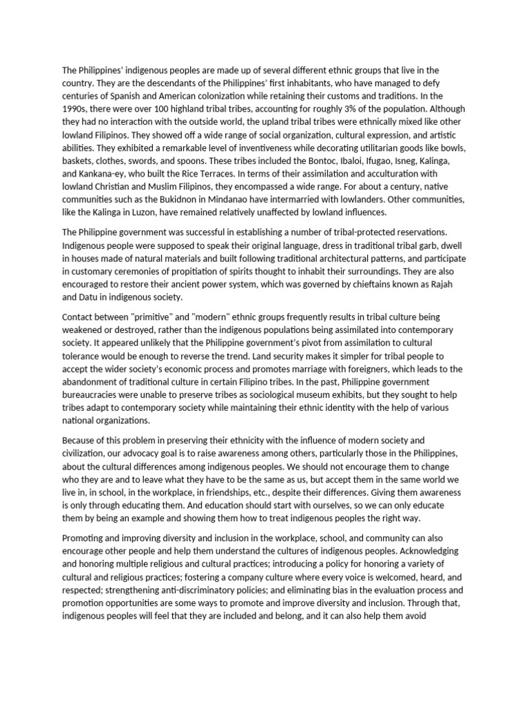 Indigenous People | PDF | Philippines | Ethnicity