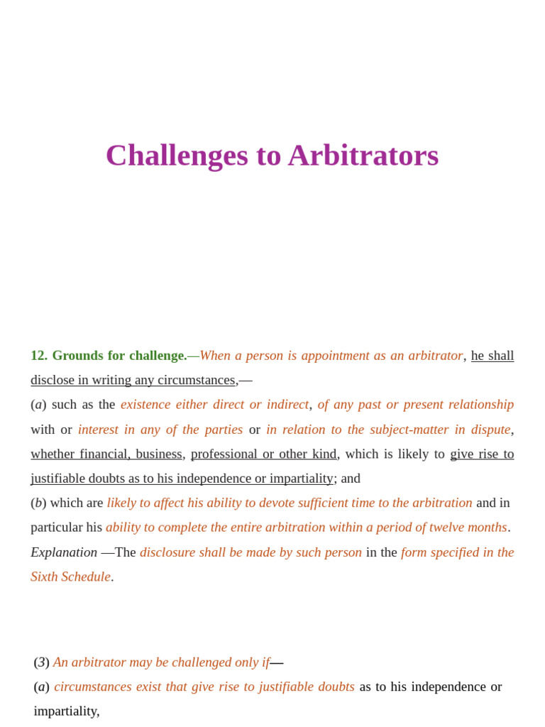 ADR - Notes 5 | PDF | Arbitral Tribunal | Arbitration
