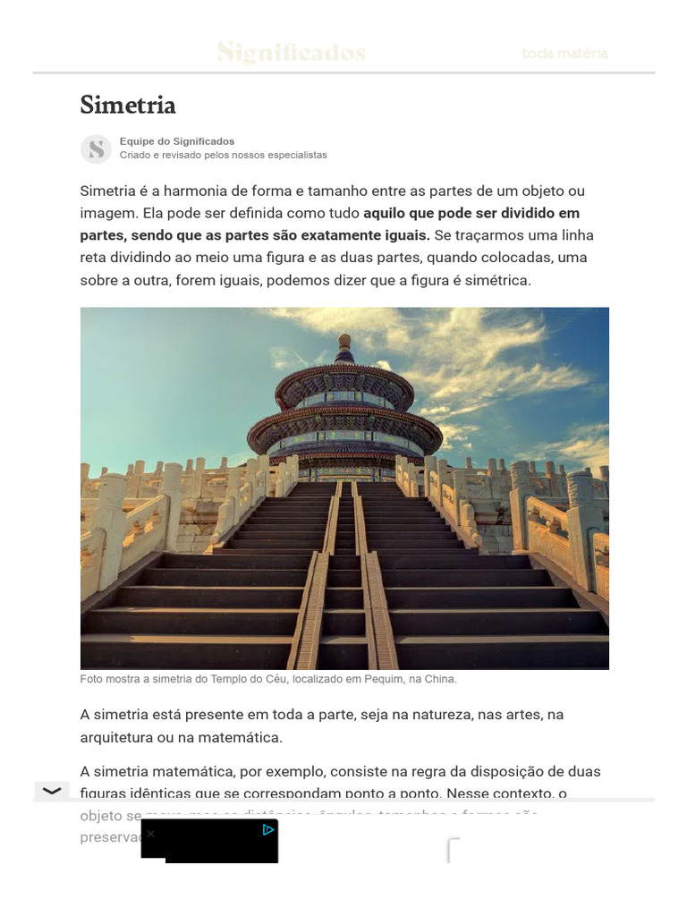 Simetria_ significado, o que é e tipos - Significados | PDF | Simetria ...