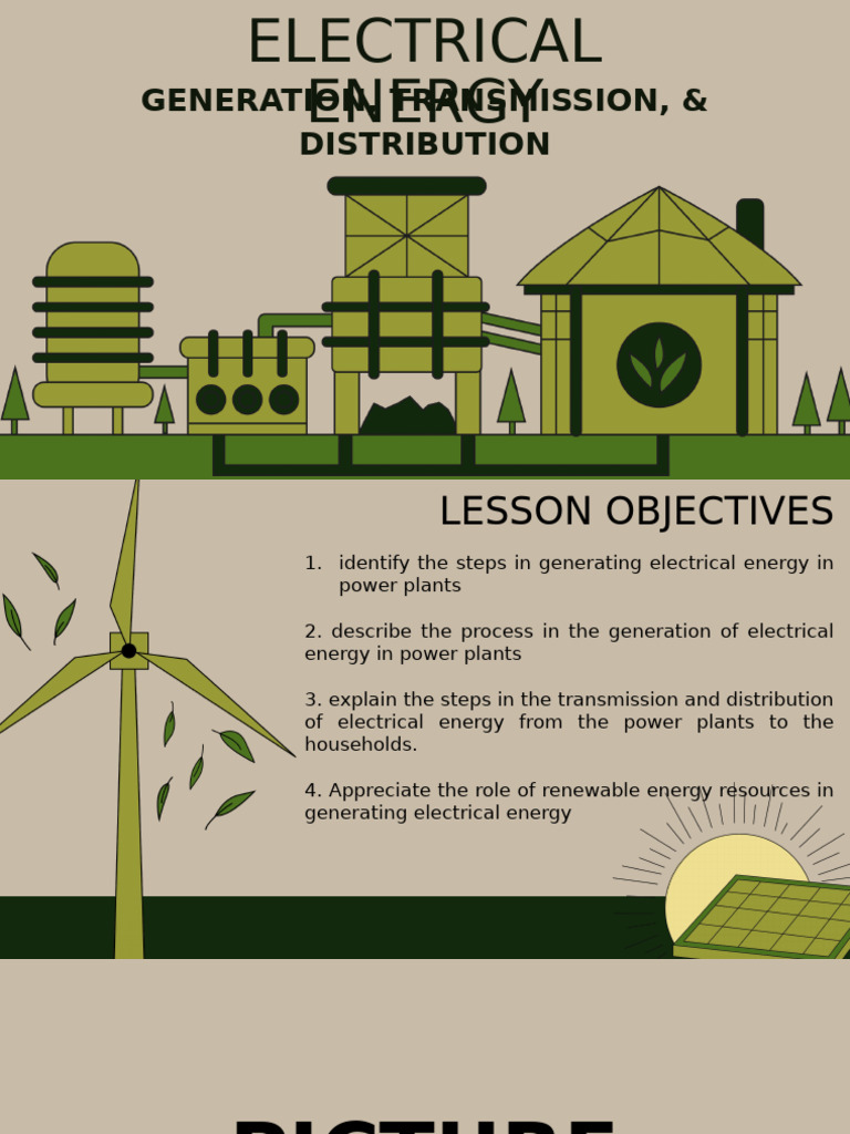 Electricity Generation and Distribution Process | PDF | Electric Power ...