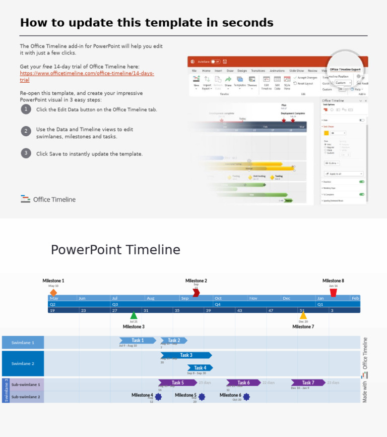 Powerpoint Timeline Template | PDF