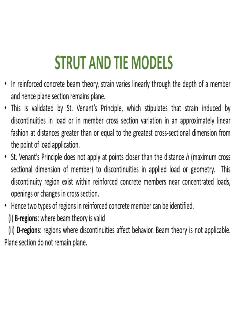 Strut and Tie Models in Concrete Design | PDF | Beam (Structure ...