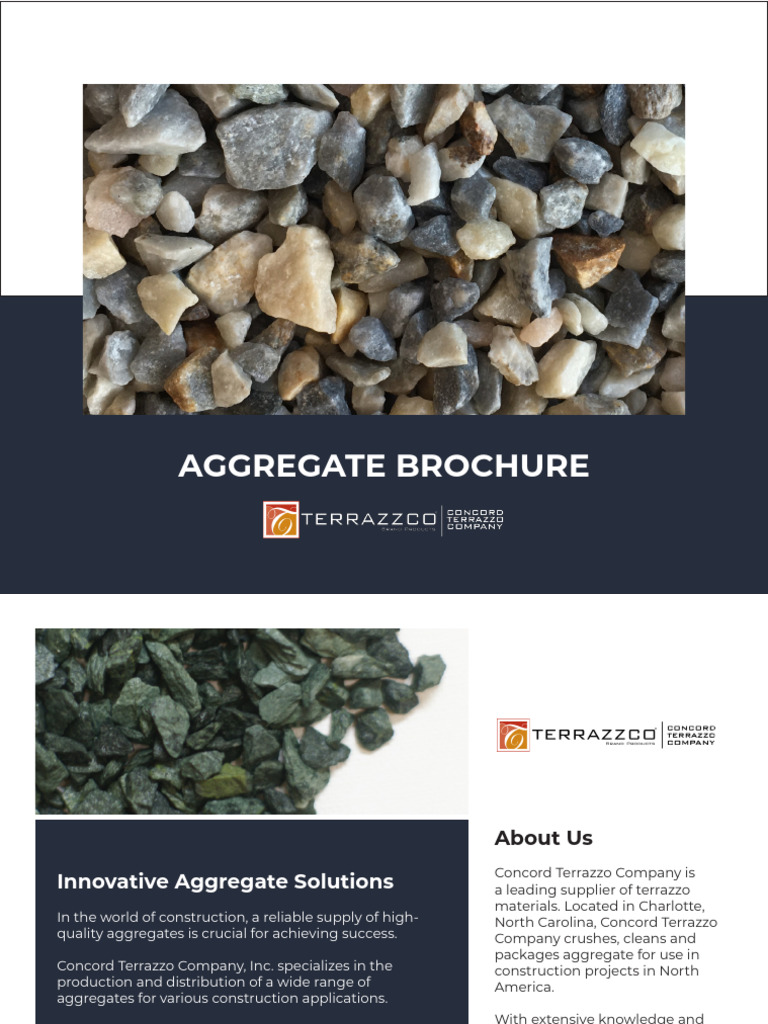 TERRAZZCO-Aggregate-Brochure | PDF | Construction Aggregate | Materials