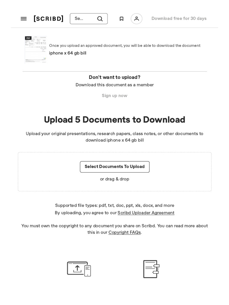Upload A Document - Scribd | PDF | Scribd | Digital Technology