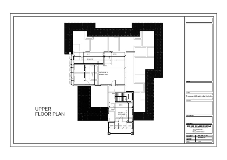 Upper Floor Plan for Residential Building | PDF