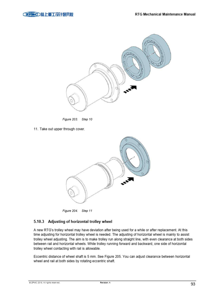 RTG Trolley Wheel & Wire Rope Maintenance Guide | PDF | Rope | Wire