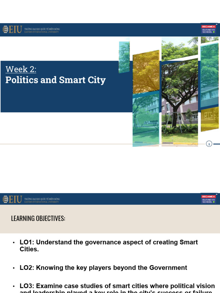 Week 2 - Politics and Smart Cities NHTS FINAL | PDF | Governance | Big Data