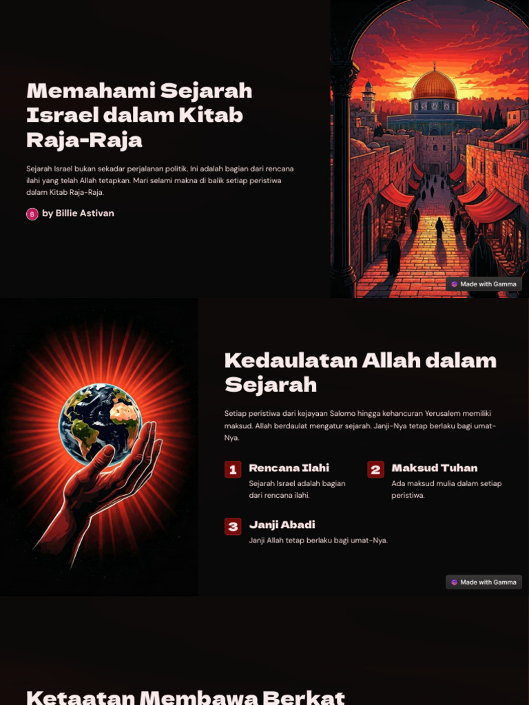 Sejarah Israel dalam Kitab Raja-Raja | PDF