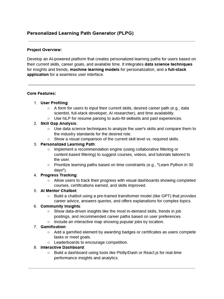 AI-Powered Personalized Learning Paths | PDF | Artificial Intelligence ...