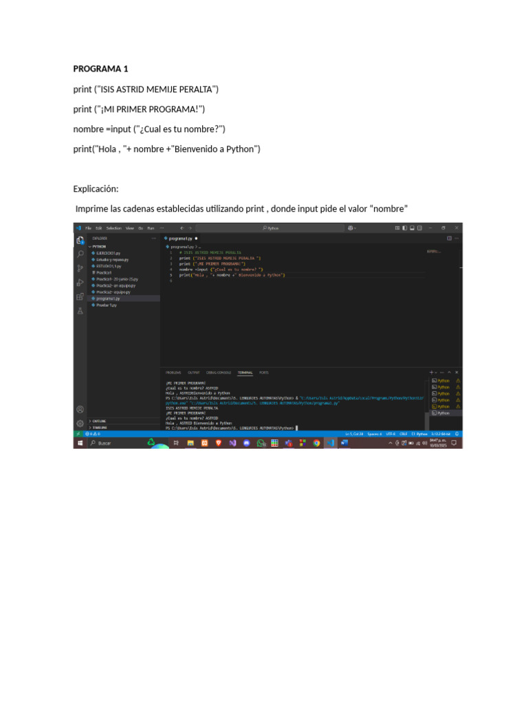 Programas Python | PDF