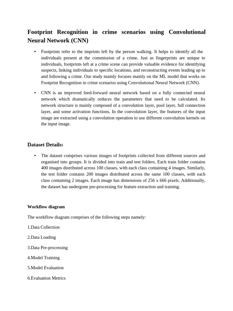 CNN-Based Footprint Recognition for Crime | PDF
