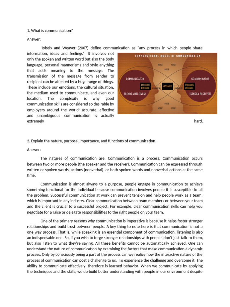 Understanding Communication Skills | PDF | Communication | Nonverbal ...