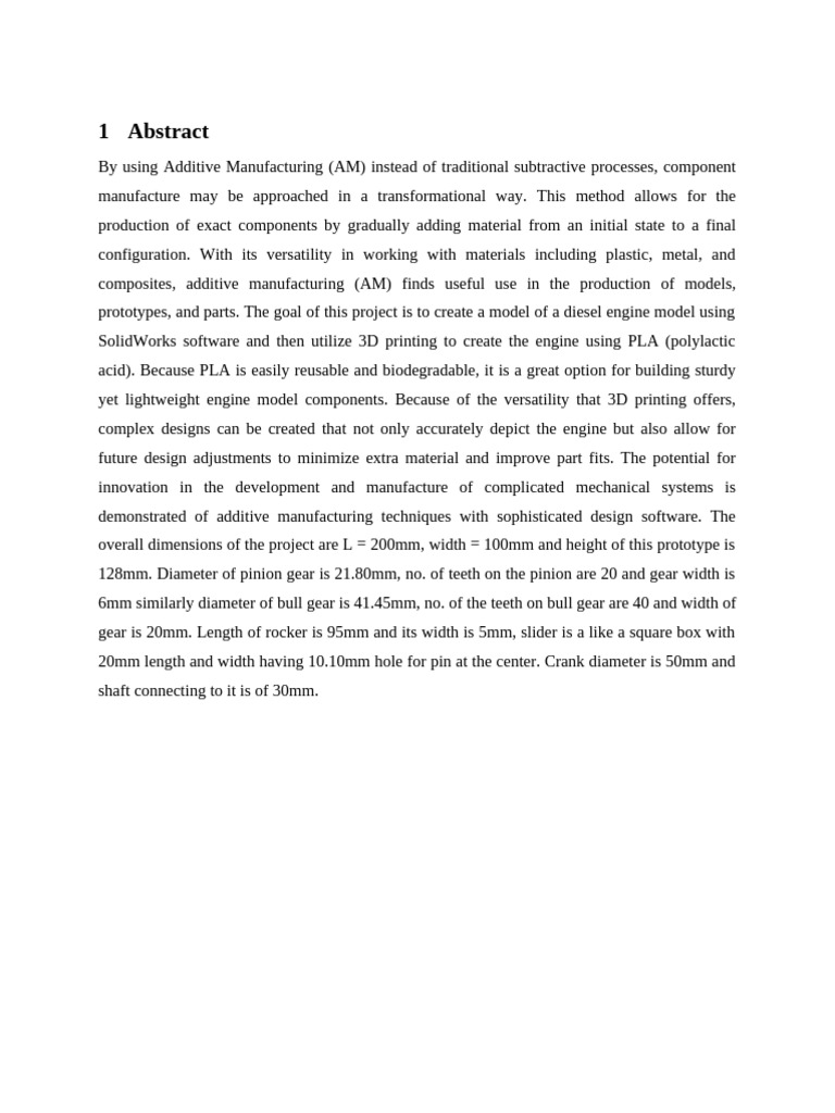 3D printing report | PDF | 3 D Printing | Gear