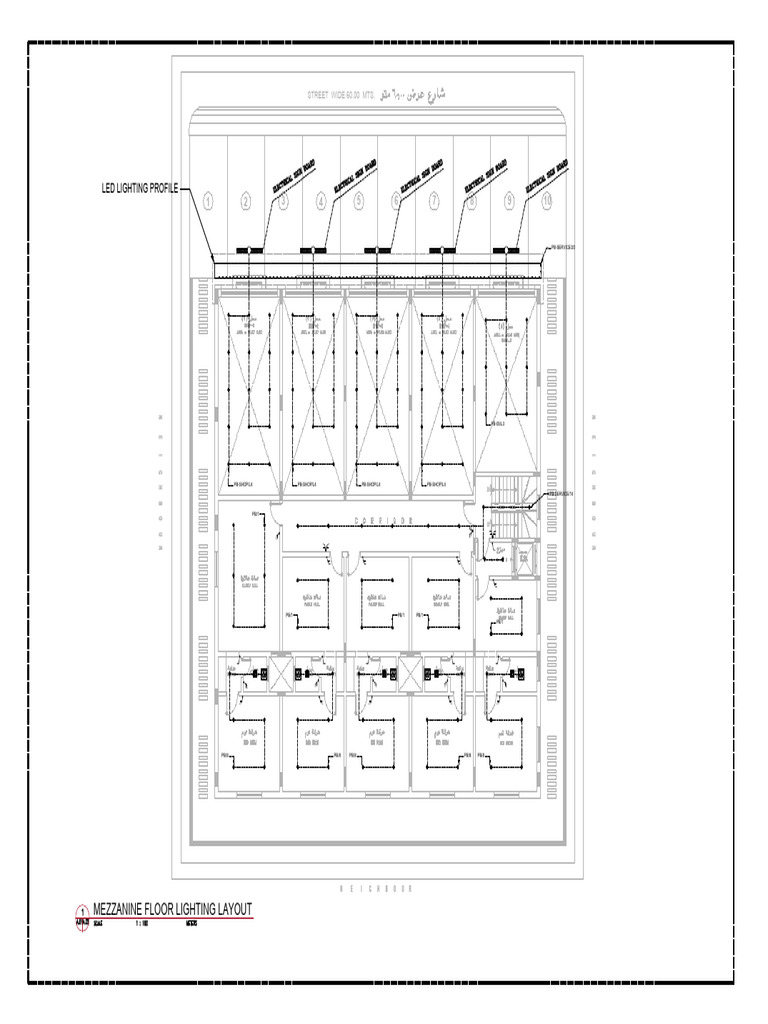 Mezzanine Floor LED Lighting Plan | PDF