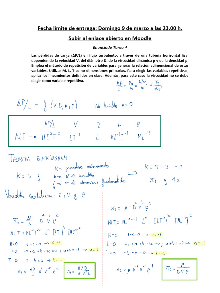 Relación adimensional en flujo turbulento | PDF | Ingeniería Química ...