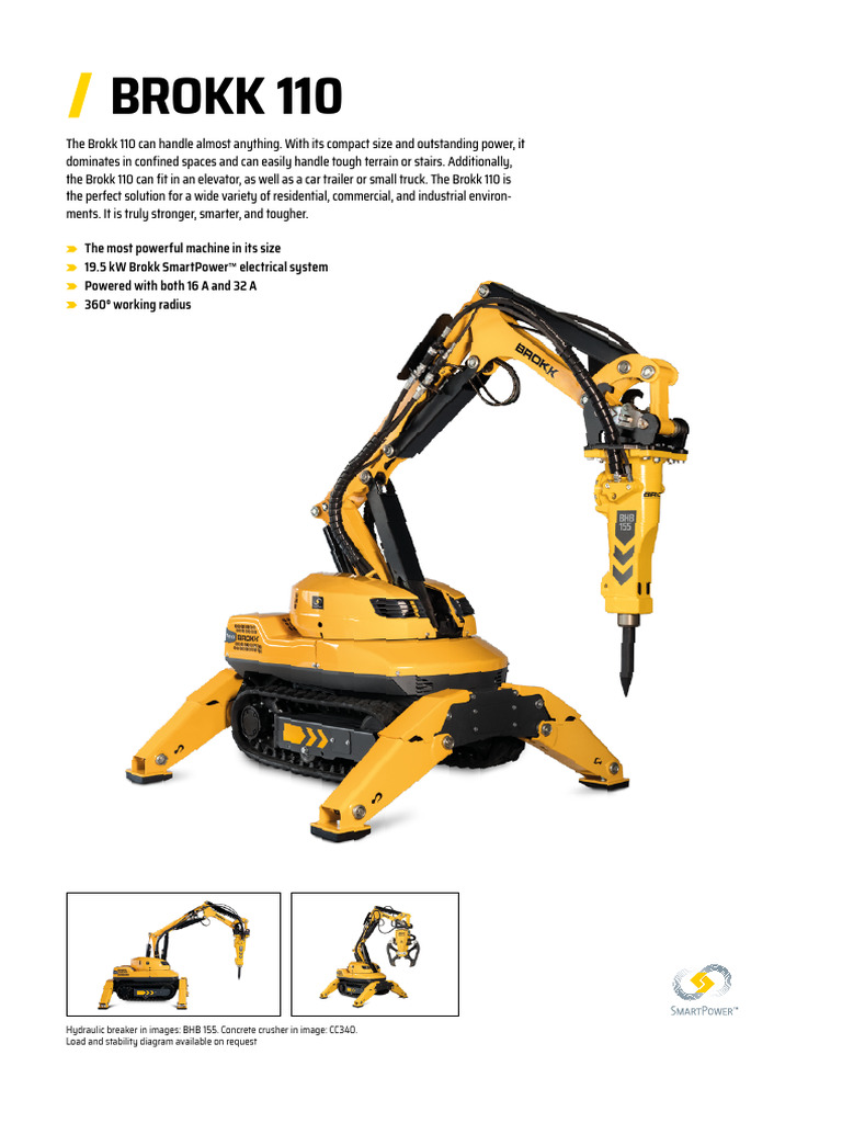 Brokk 110 Specifications and Features | PDF | Mechanical Engineering ...