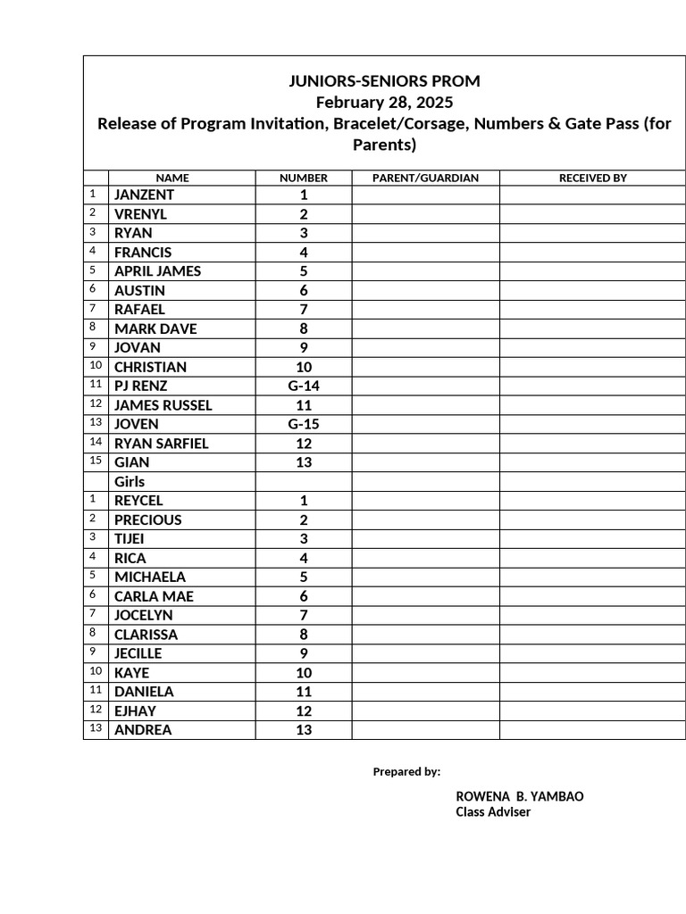 JS-PROM-LIST | PDF