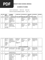 S1 Mathematics Scheme of Work 2025 | PDF | Algebra | Equations