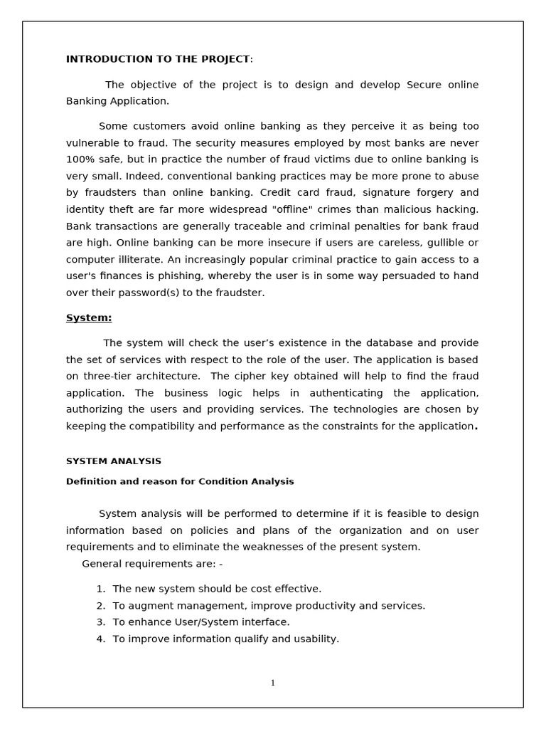 Secure Online Banking Application Design | PDF | Databases | Microsoft ...
