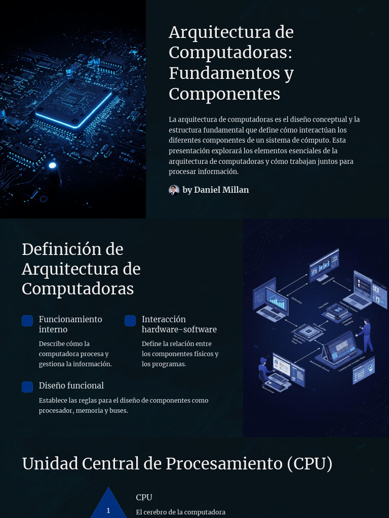 Arquitectura de Computadoras Fundamentos y Componentes | PDF | Hardware ...