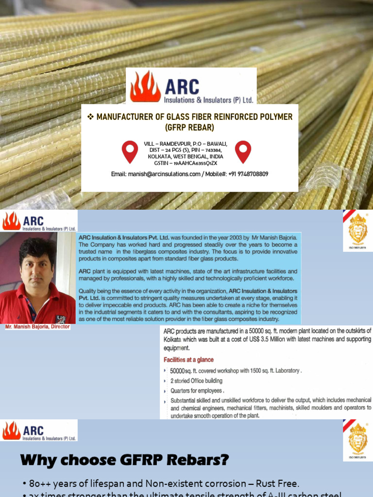 GFRP Rebar: Benefits and Applications | PDF