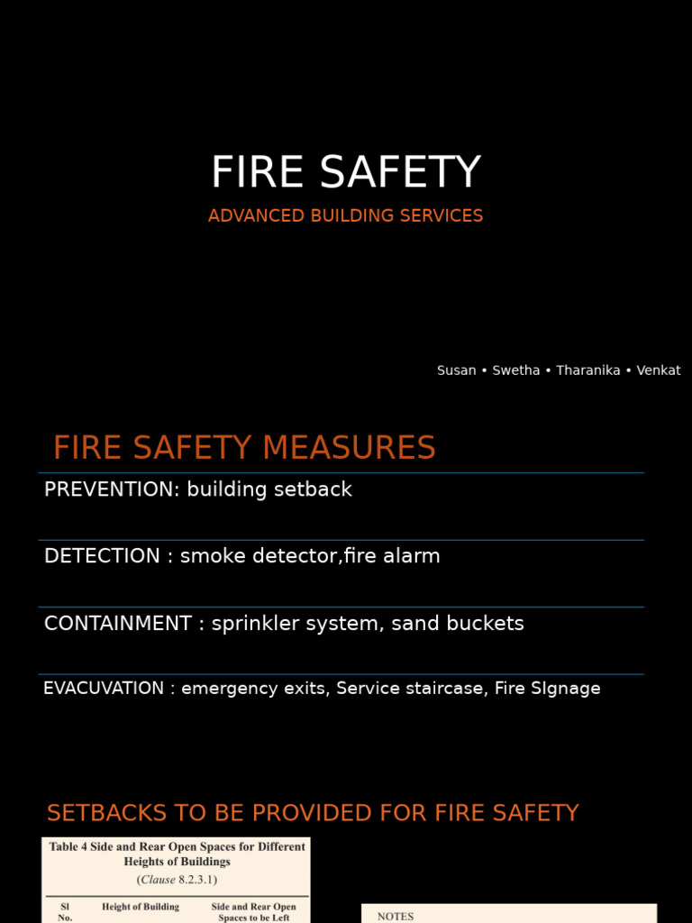 Essential Fire Safety Measures Guide | PDF | Stairs | Fire Sprinkler System